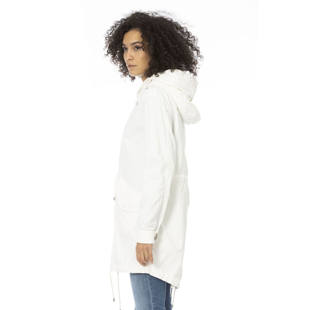 Mr&Mrs Italy Weißer Baumwolle Frauen Parka